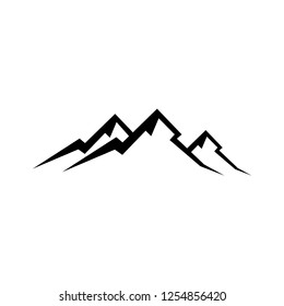 Mountain icon vector logo