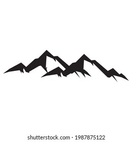 mountain icon vector logo design illustration