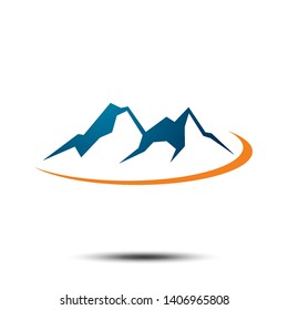 Mountain Icon Vector Logo Template