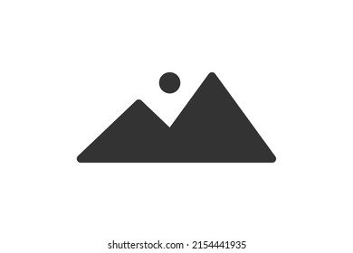 mountain icon vector modern style.