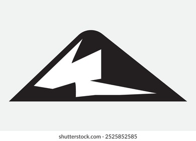 Mountain icon vector. mountains isolated on white background. vector illustration.