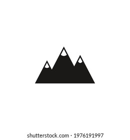 mountain icon vector on a white background