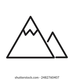 mountain icon vector on white background
