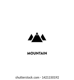 mountain icon vector. mountain sign on white background. mountain icon for web and app