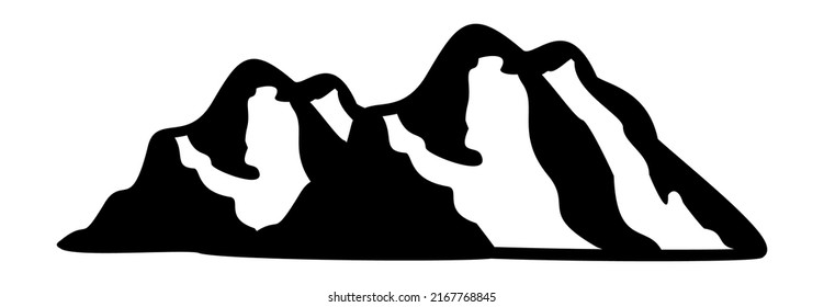 mountain icon, mountain vector sign symbol