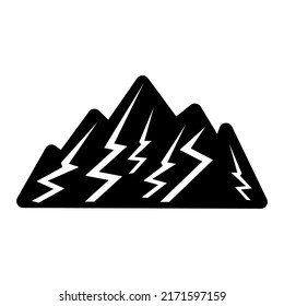 mountain icon, mountain vector sign symbol