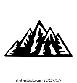 mountain icon, mountain vector sign symbol