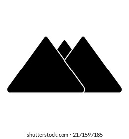 mountain icon, mountain vector sign symbol