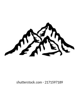 mountain icon, mountain vector sign symbol