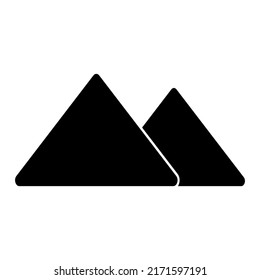 mountain icon, mountain vector sign symbol