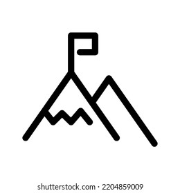 Mountain Icon Vector Symbol Design Illustration