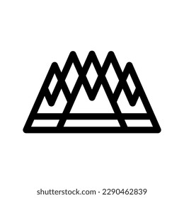Mountain Icon Vector Symbol Design Illustration