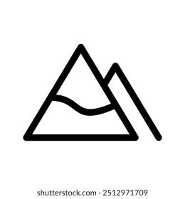 Mountain Icon Vector Symbol Design Illustration