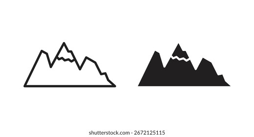 Mountain icon vector, Symbol, logo illustrations
