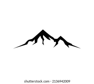 Mountain Icon. Vector Mountain Symbol. Sign Silhouette Mountain.