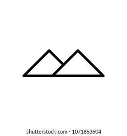 mountain icon vector template