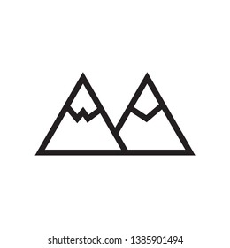 Mountain Icon Vector Template Design