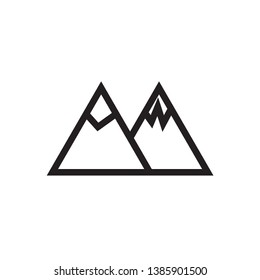 Mountain Icon Vector Template Design