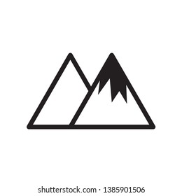 Mountain Icon Vector Template Design