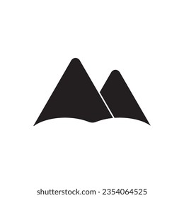 mountain icon vector template illustration logo design