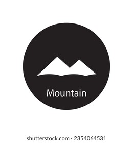 mountain icon vector template illustration logo design
