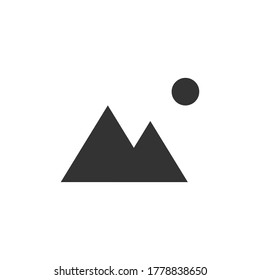 vector de icono de montaña, ilustración, símbolo de signo vector para el diseño.