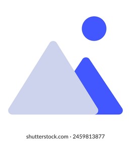 Mountain icon for web, app, infographic