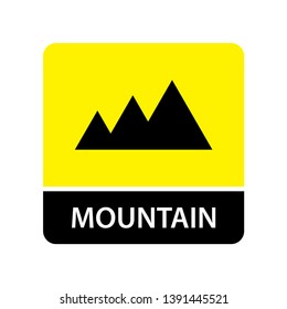 Mountain icon for web and mobile