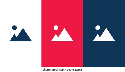Mountain icon for web and mobile
