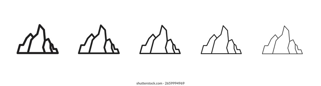 Bergsymbol für Ihr Website-Design, Logo, App, Benutzeroberfläche.