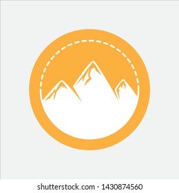 Mountain icon for your website or mobile application.