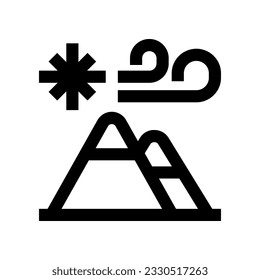 icono de montaña para tu sitio web, móvil, presentación y diseño de logotipo.