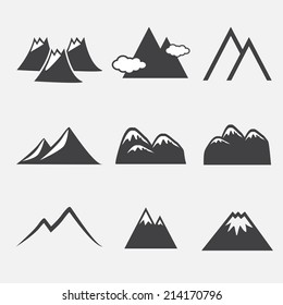 mountain icons 