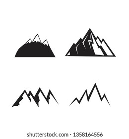 Mountain icons set.