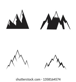 Mountain icons set.