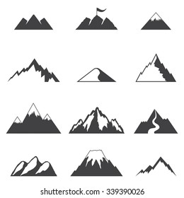 Simple Mountain Icon Sign Design Stock Vector (Royalty Free) 1502916017