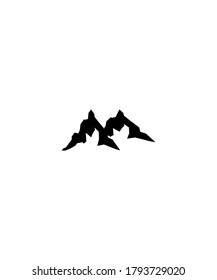 Bergsymbol, Vektorbeste flache Ikone.