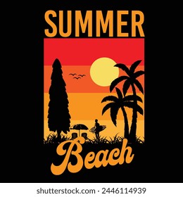 Mountain illustration adventure campfire hiking  Outdoor summer beach surf Camping Vintage Retro travel summer camping, traveling, trip, hiking, camper, nature, journey, Summer Camp T shirt design 