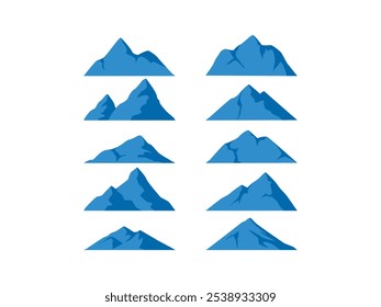 Mountain Illustration Design Element Set