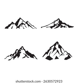 Mountain Illustration Icon Element Symbol Design