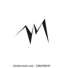mountain illustration icon logo template