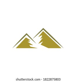 Vorlage für das Logo der Mountain-Illustration