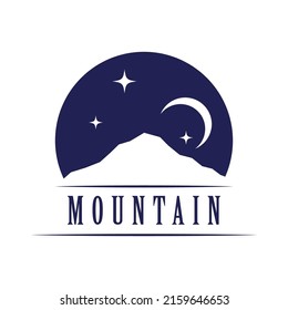 Mountain illustration logo vector design