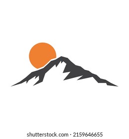 Mountain illustration logo vector design