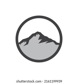 Mountain illustration logo vector design