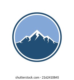 Mountain illustration logo vector design