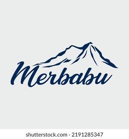 mountain illustration logo vector design