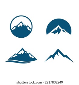 Mountain illustration logo vector design