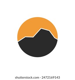 Diseño de Vector de logotipo de ilustración de montaña