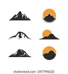 Mountain illustration logo vector design